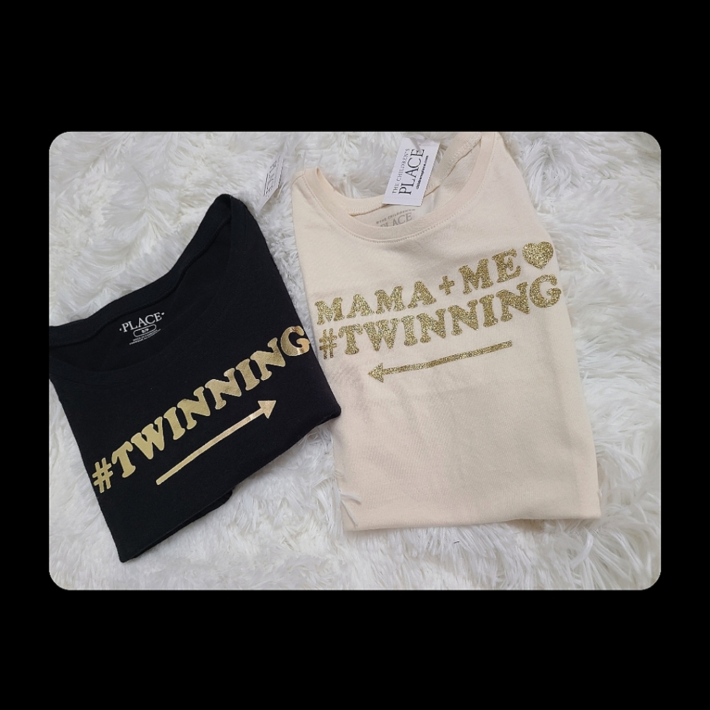 NEW Mommy and Me TWINING matching tees NWT
